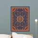 Oriental Floral Carpet Design Illustration Wall Decal