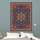 Oriental Floral Carpet Design Illustration Wall Decal