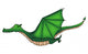 Flying Dragon Illustration Wall Decal