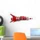 Red Spaceship Wall Decal