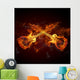Guitar Fire Wall Decal