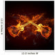 Guitar Fire Wall Decal