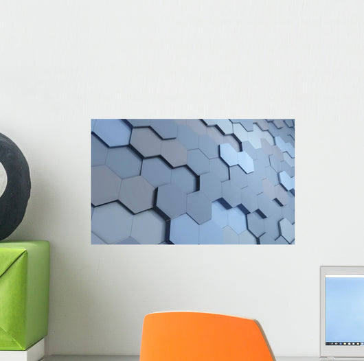 Blue Cells Wall Decal