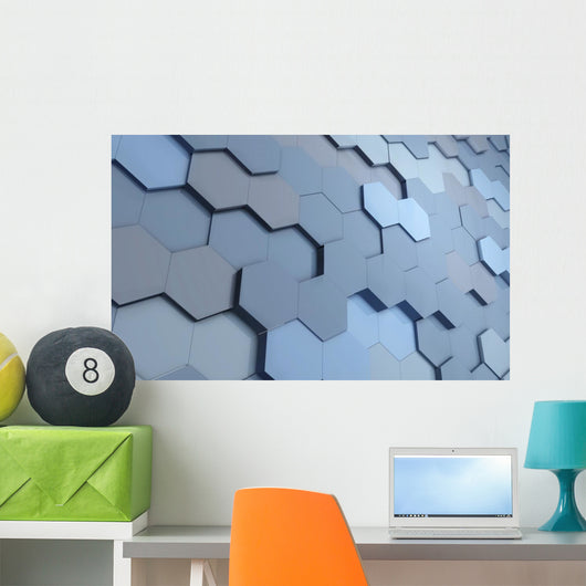 Blue Cells Wall Decal