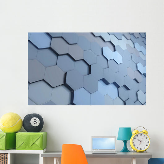 Blue Cells Wall Decal
