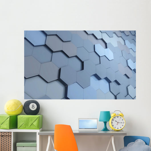 Blue Cells Wall Decal
