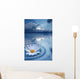 White Floating Flower Creating Wall Decal