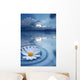 White Floating Flower Creating Wall Decal