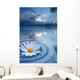 White Floating Flower Creating Wall Decal