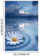 White Floating Flower Creating Wall Decal