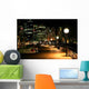 Sydney Skyline and People on Benches Night Wall Decal