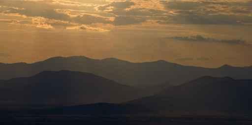 Mountain Range Sunrise Wall Decal