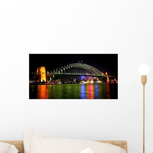 Sydney Harbour Bridge Night Wall Decal