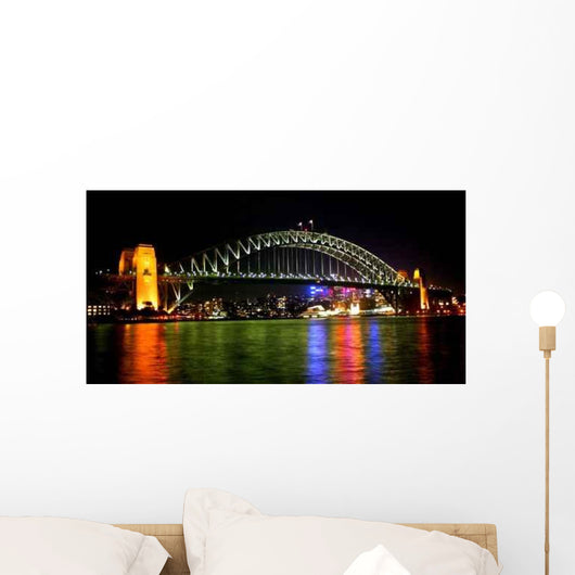Sydney Harbour Bridge Night Wall Decal