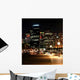 Sydney Skyline Night - Vertical Wall Decal