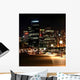 Sydney Skyline Night - Vertical Wall Decal