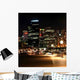 Sydney Skyline Night - Vertical Wall Decal