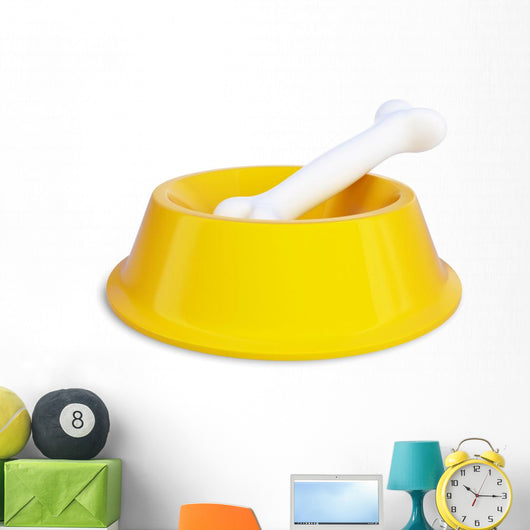 Dog Dish and Bone Wall Decal