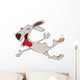 Cheerful Hare Rabbit Wall Decal