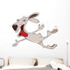 Cheerful Hare Rabbit Wall Decal