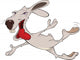 Cheerful Hare Rabbit Wall Decal