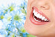 Smile and Healthy Teeth Blue Background Wall Decal