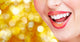 Smile and Healthy Teeth Yellow Background Wall Decal