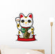 Beckoning Cat Wall Decal