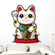 Beckoning Cat Wall Decal