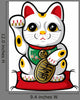 Beckoning Cat Wall Decal