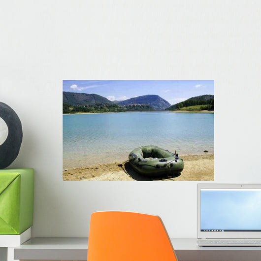 Inflatable Boat Lake Wall Decal