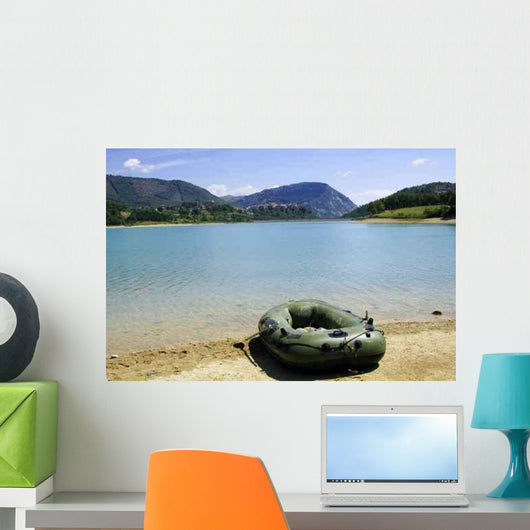 Inflatable Boat Lake Wall Decal