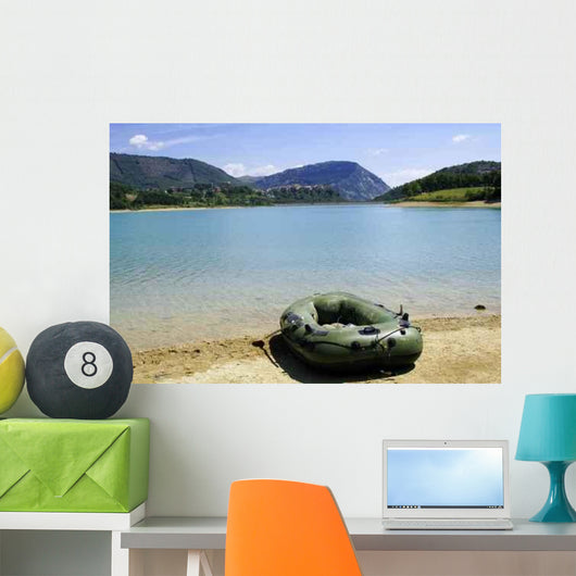 Inflatable Boat Lake Wall Decal
