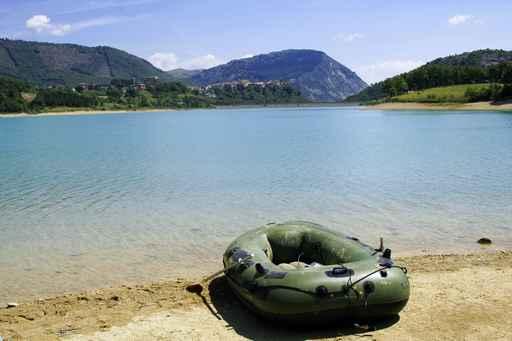 Inflatable Boat Lake Wall Decal