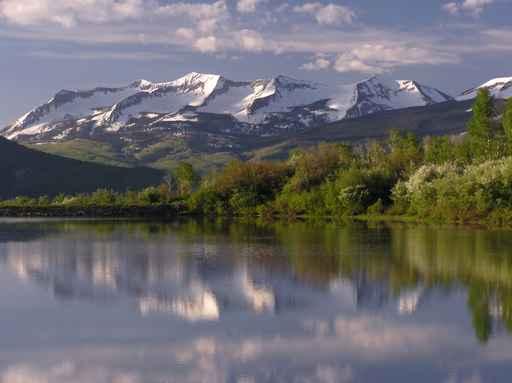 Beckwith Mountains Reflection Wall Decal