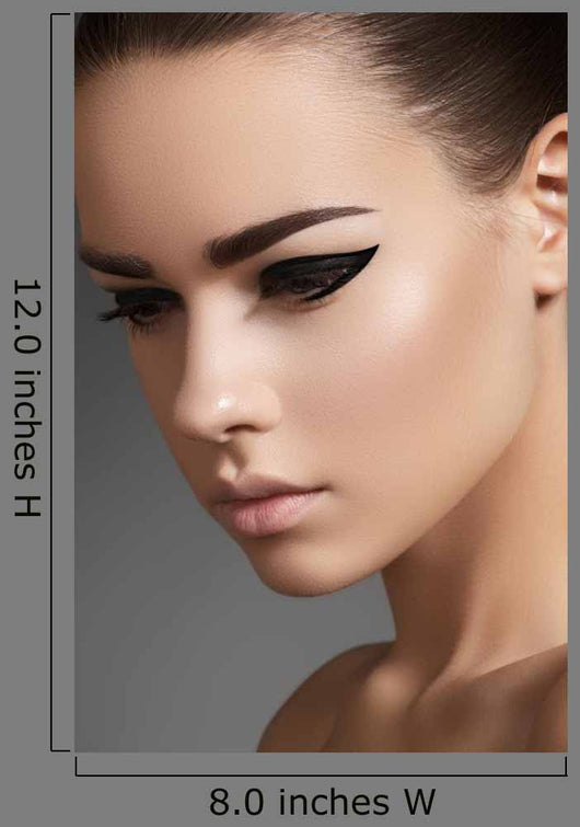Fashion Elegance Eyeliner Makeup Wall Decal