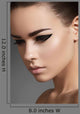 Fashion Elegance Eyeliner Makeup Wall Decal