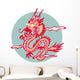 Vibrant Asian Dragon Wall Decal