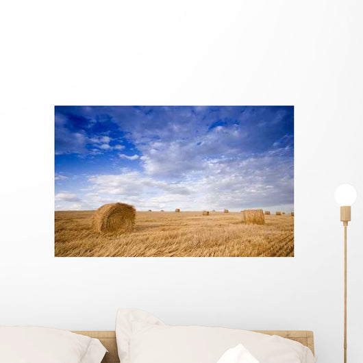 Hay Bale Landscape Wall Decal
