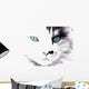 Black and White Cat Wall Decal