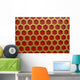 Chinese Wooden Hexagon Pattern Wall Decal