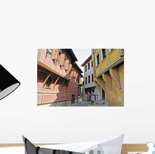 Narrow Street Old Town Wall Decal