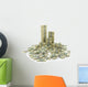 Big Pile Money Green Wall Decal