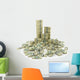 Big Pile Money Green Wall Decal