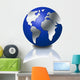 3D Globe Wall Decal