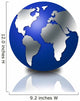 3D Globe Wall Decal