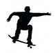 Skateboarding Jump Wall Decal