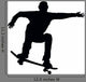 Skateboarding Jump Wall Decal