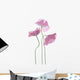 Three Poppy Flowers Wall Decal