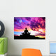 Yoga Meditation Silhouette Pose Wall Decal